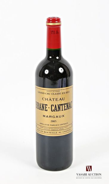 null 1 bouteille	Château BRANE CANTENAC	Margaux GCC	2005
	Présentation et niveau,...