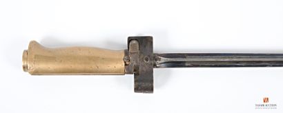 null Baïonnette règlementaire française Lebel modèle 1886 M15, lame cruciforme bronzée,...