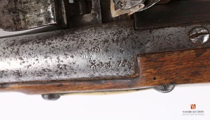 null Pencil pistol model 1763-1766, punched barrel of 23,1 cm, thunder marked 75...