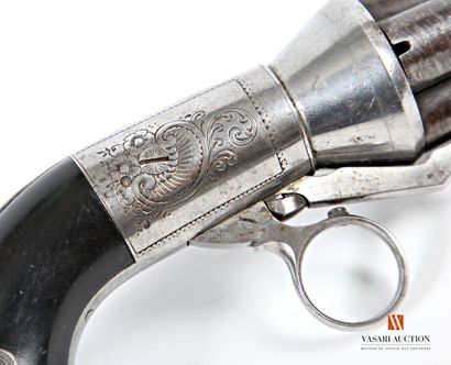 null Very rare pepperbox with pin caliber 10 mm, model with four rotary Damascus...