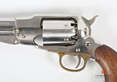 null Western black powder revolver, .44 caliber, six-chamber cylinder, rifled octagonal...