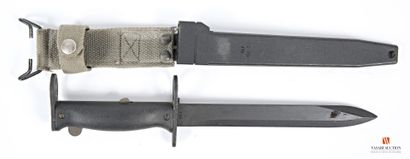null Bayonet of FAMAS, black bronzed blade, black plastic handle and scabbard, LT...