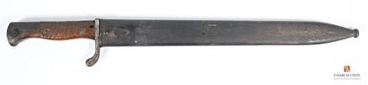 null Baïonnette allemande MAUSER modèle 98-05, lame langue de carpe de 37 cm, signée...