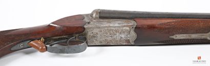 null Fusil de chasse MERKEL modèle 117 E calibre 12/70, bascule découpée gravées...