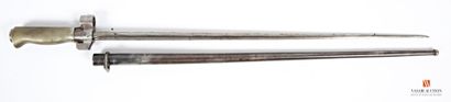 null Épée-baïonnette LEBEL modèle 1886 M15, lame cruciforme, poignée maillechort,...
