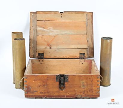 null Caisse à munitions allemandes (vide) modèle 1888, pour 1500 cartouches de fusil...