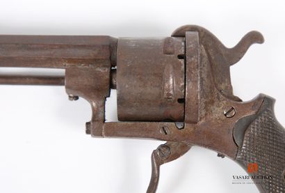 null Pinfire revolver caliber 7 mm, octagonal barrel, six-chamber cylinder, folding...