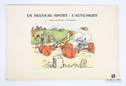 null POULBOT Francisque (1879-1946), d'après
Un nouveau sport : L'Auto-skiff
Reproduction...