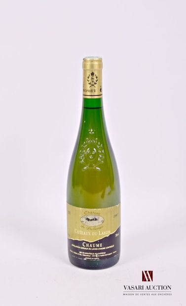 null 1 bouteille	CÔTEAUX DU LAYON CHAUME mise Château de Bellevue		1997
	Et. un peu...