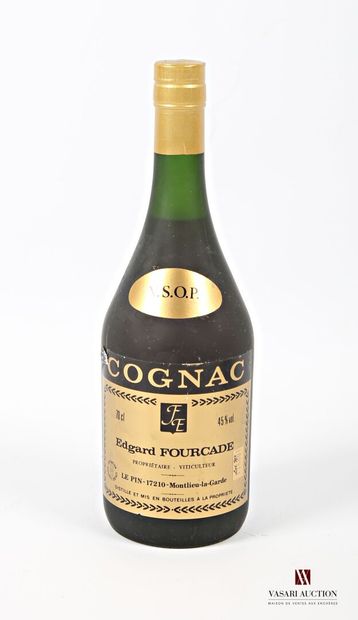 null 1 bouteille	COGNAC V.S.O.P. mise Edgard Fourcade		
	70 cl - 45°. A prendre en...