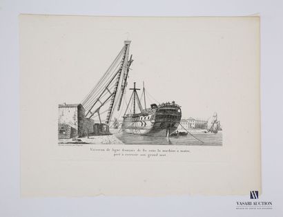 null BAUGEAN Jean Jérôme (C.1764-C.1830) d'après
Frégate au carénage - Corvette française...