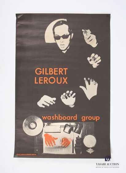 null Affiche papier Gilbert Roux washboard group 
Photos, maquette Gérard Martin...