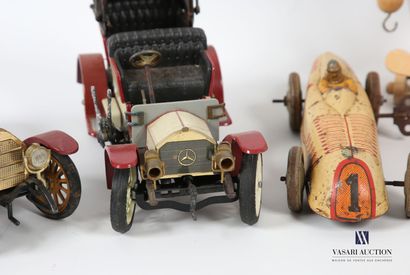 null Lot including two Bugatti JEP vehicles - a Schuco 3000 vehicle - a Mercer 1225...