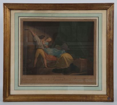null FRAGONARD Jean Honoré (1732-1806) (dessinateur) d'après - BLOT Maurice (1753-1818)...