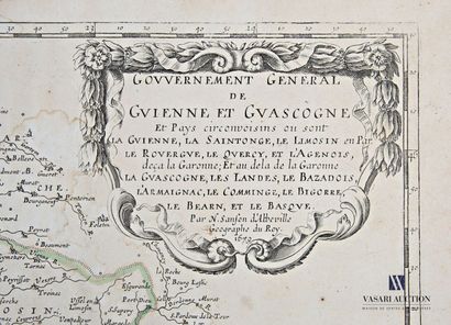 null SANSON D'ABBEVILLE Nicolas, d'après
Carte du Gouvernement général de Guienne...
