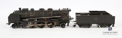 null Fournereau "O" : SNCF locomotive 231-581 and car 
(repainted, paint chips, scratches,...