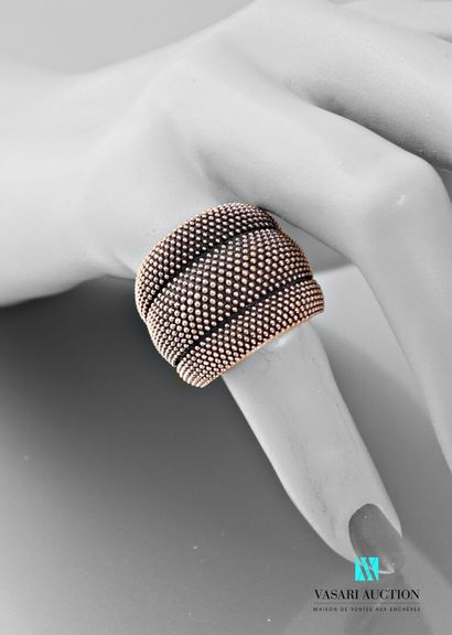 null Pesavento, Pixel ring in pink 925 thousandths silver adorned with a three-ribbed...