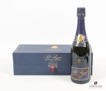 null 1 bottle Champagne POL ROGER Brut Cuvée Winston Churchill 1998
	Et. slightly...