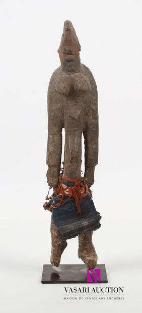 MALI, BAMBARA
Statuette en bois sculpté figurant...