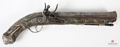 Pistolet d'arçon à silex, canon de 24,5 cm,...