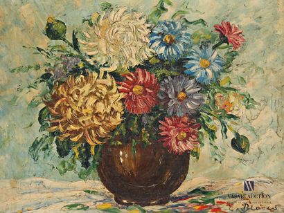 null BLASCO Eulogio (1890-1960)
Bouquet de dahlias en vase
Huile sur toile
Signée...