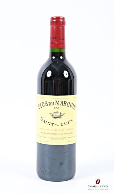 1 bouteille	CLOS DU MARQUIS	St Julien	2001
	Et....