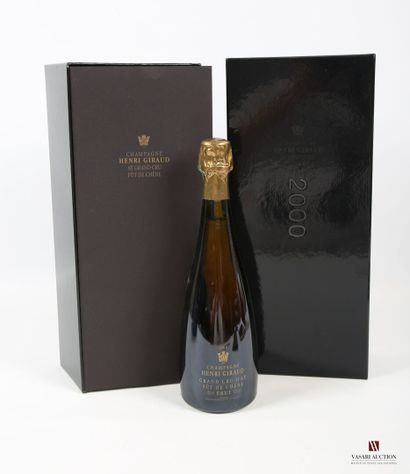 null 1 bottle Champagne HENRI GIRAUD Grand Cru d'Aÿ Brut 2000
	Impeccable silk-screened...