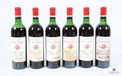 6 bouteilles	Château POUJEAUX	Moulis	1972
	Et....