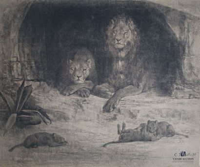 RONOT Charles (1820-1895)
Lion, lionne et...