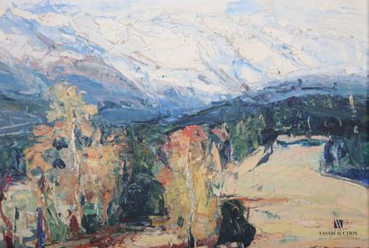 CALES Pierre (1870-1961)
Vue sur les montagnes...