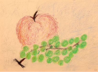 null MAAR Dora (1907-1997)
Nature morte à la pomme
Pastel sur papier
Cachet de la...