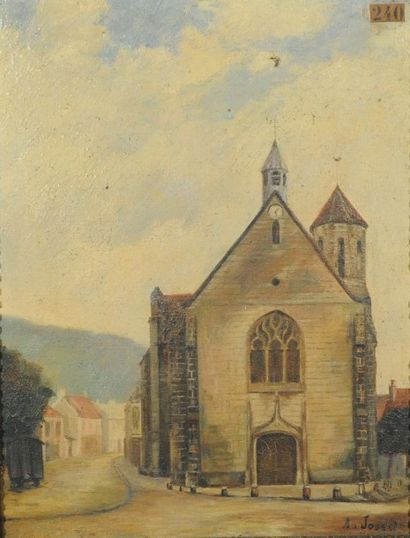 null JOSSET A. (XXème siècle)
L’église du village
Huile sur toile
Signée en bas à...
