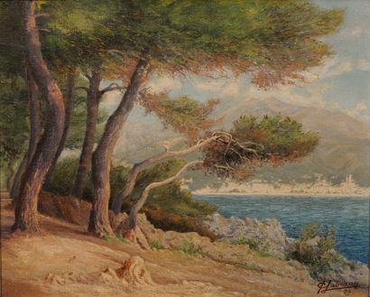null LABERAN F. (XXème siècle)
Paysage méditerranéen près de Menton
Deux huiles sur...