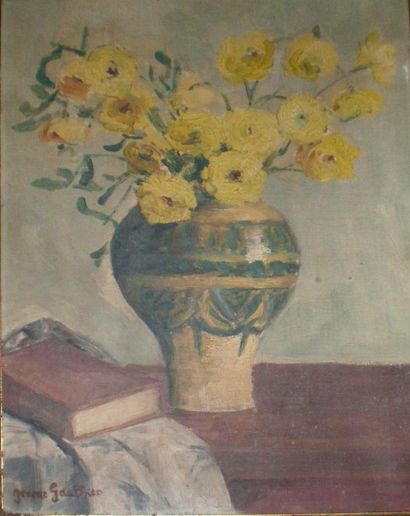 null GAUTHIER Jeanne (1904-1991)
Bouquet de fleurs
Huile sur toile
Signée en bas...