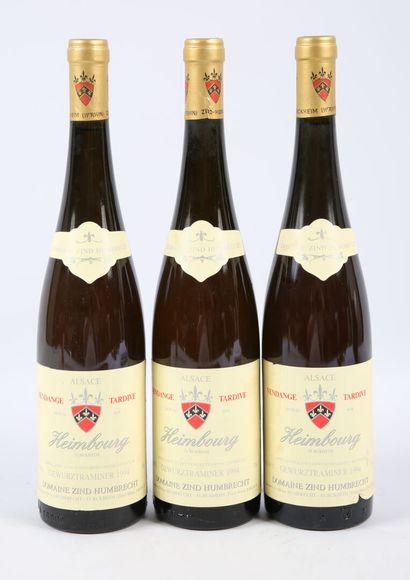 null 3 bouteilles	GEWURZTRAMINER Heimbourg VT mise Dom. Zind Humbrecht		1994
	Et....