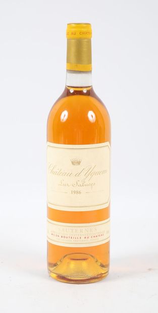 null 1 bottle Château d'YQUEM 1er Cru Sup Sauternes 1986
	Et. barely stained. N:...