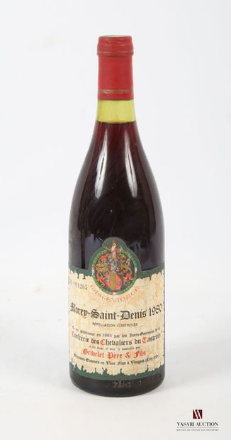 null 1 bottle MOREY St DENIS (Tastevinage) mise Grivelet Père & Fils neg. 1980
	Et....