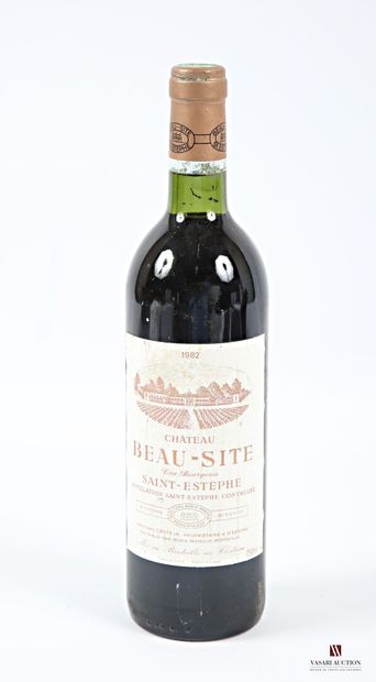 null 1 bottle Château BEAU-SITE St Estèphe CB 1982
	Et. stained. N: lower neck/ upper...
