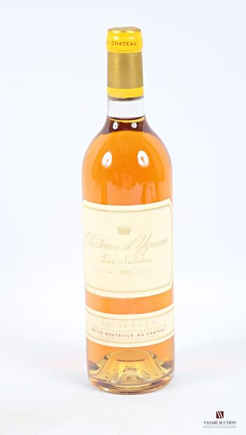 null 1 bottle Château d'YQUEM 1er Cru Sup Sauternes 1985
	Et. impeccable. N: low...