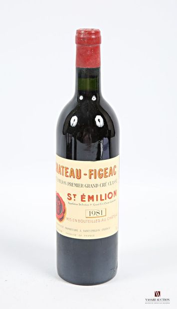 1 bouteille	Château FIGEAC	St Emilion 1er...