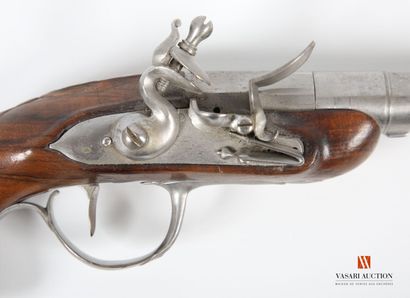 null Flintlock pistol for naval officer, 10.5 cm barrel, can be unscrewed by hand,...
