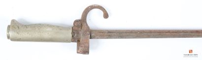null Bayonet Lebel model 1886, nickel silver handle, cruciform blade 51.8 cm, SF,...