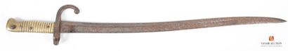 null CHASSEPOT model 1866 saber-bayonet, yatagan blade signed Manufacture d'Armes...