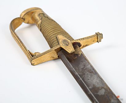 null Hussar senior officer's saber, German-style hilt with engraved and chased single...