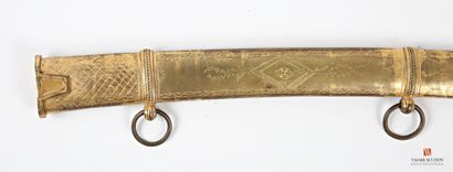 null Hussar senior officer's saber, German-style hilt with engraved and chased single...
