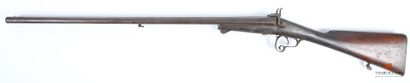 null Stéphanois Brun-Latrige 16-65 calibre pinfire shotgun, hammers on back plates...