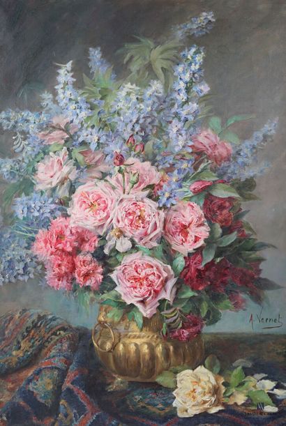 VERNET A. (XIXème-XXème siècle)
Bouquet de...