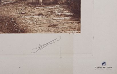 null OHL DES MARAIS Albert (1872-1957)
Campement de bohémiens
Eau-forte
Signée, datée...