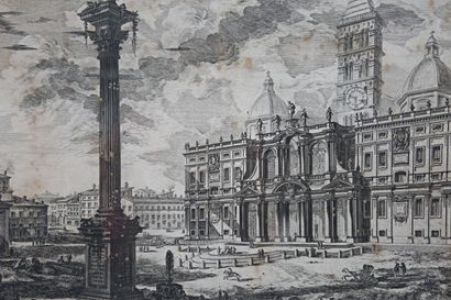 null PIRANESI Giovanni Battista (1720-1778) d'après
Veduta della Basilica di S. Maria...