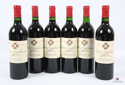 6 bouteilles	Château CHANTALOUETTE	Pomerol	1986
	Et....